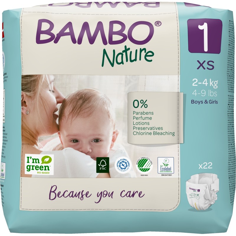 Bambo Nature Recém-nascidos - T1 2-4 Kg